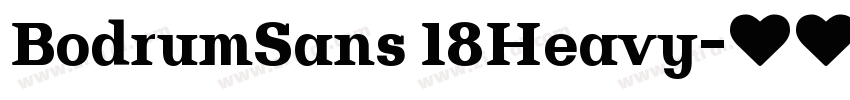 BodrumSans 18Heavy字体转换